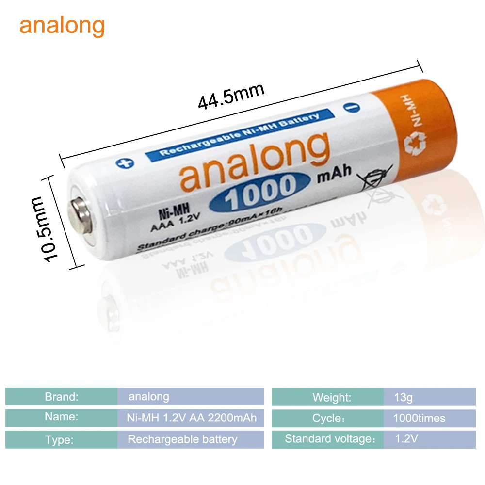 2~ 16 шт Новинка AAA 1000mah батарея AAA аккумуляторная батарея Ni-MH 3A 1,2 V aaa батарея для часов, мышей, компьютеров, игрушек