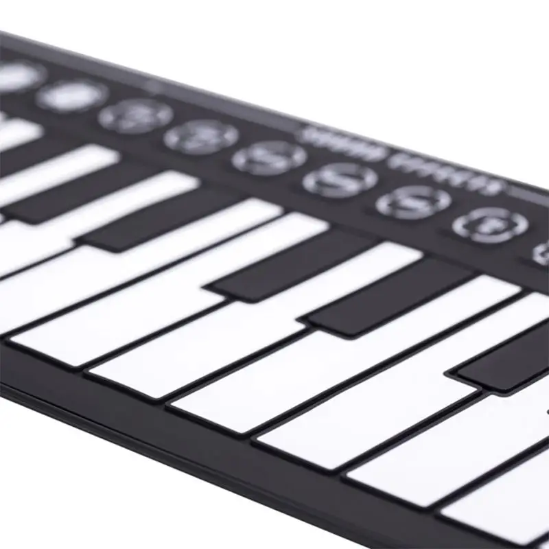  Roll-up Keyboard Piano Portable 49 Keys Electronic Hand Rolling Keyboard Educational Instrument for
