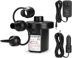 Electric Air Pump Portable Quick-Fill Air Pump Deflator Pumps for Inflatable Cushions Air Mattress Beds Boats Swimming Ring