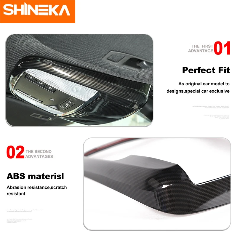 Молдинги SHINEKA для салона Jeep Grand Cherokee 2011 + наклейки передней подсветильник Ки