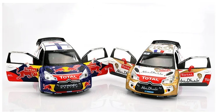Продукт 1:26 Citroen Racing Edition модель сплава, моделирование литья под давлением звук и свет оттягивающаяся назад модель игрушки