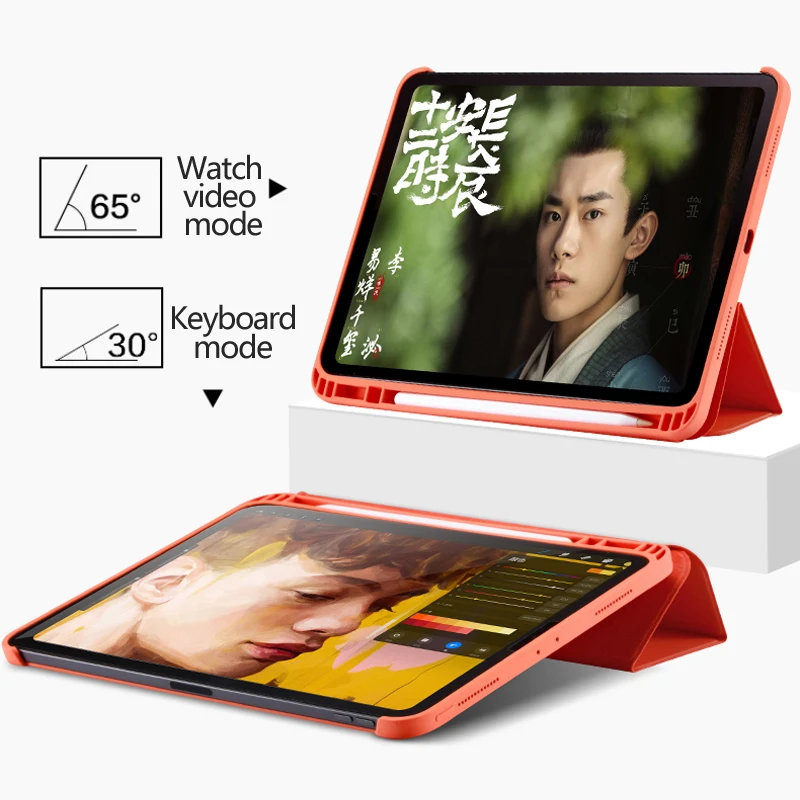 Для iPad Air 3 чехол для Apple iPad 9,7 планшет жидкий силиконовый корпус с держателем для ручки для iPad Pro 11 10,5 дюймов Чехол