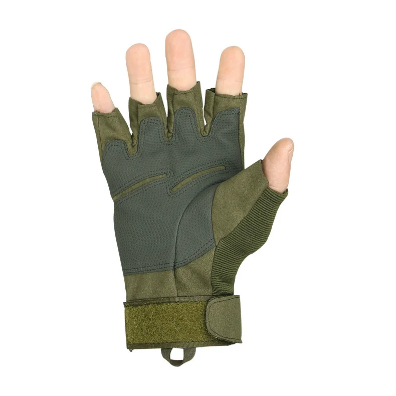 esdy outdoor tactical army airsoft paintball half finger gloves