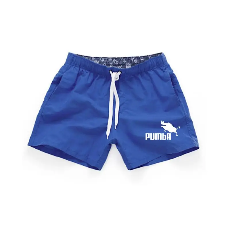 Мужские шорты s Bermuda, летние пляжные мужские шорты с буквенным принтом Pumba, мужские Брендовые повседневные шорты для фитнеса, бега размера плюс 3XL