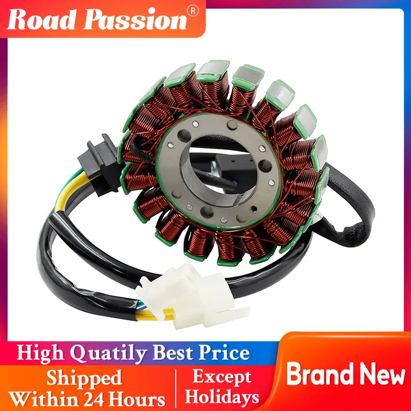 

Road Passion Motorcycle Generator Stator Coil Assembly For Suzuki 32101-38302 GN250 1982-2001 TU250 1997-2016