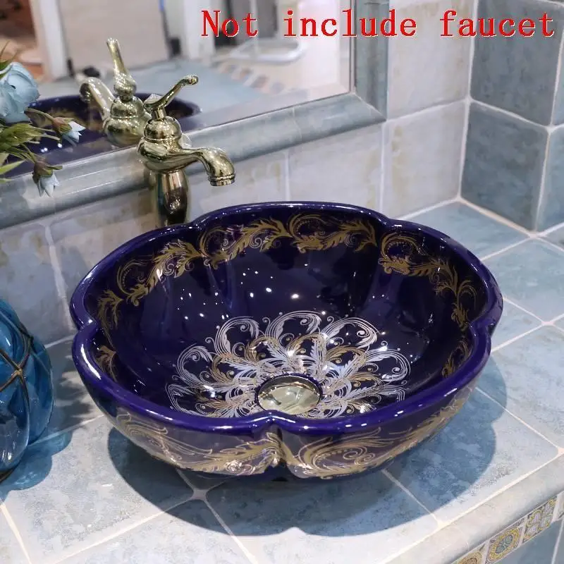 MODEL B Да Appoggio Waschbecken Lavatorio поо Salle De Bain Umywalka Nablatowa черный Lavandino умывальник раковина Куба Banheiro Ванная комната раковина - Цвет: MODEL B