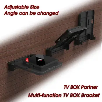 

Foldable Mount Bracket 100-138mm for Android TV Box Set Top Box Stand Holder Racks Wall Mounts Storage Single Space Shelf