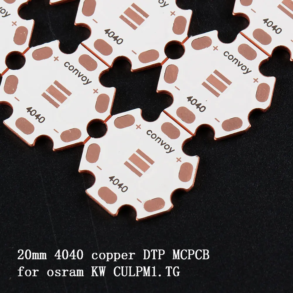 20mm 4040 DTP copper MCPCB for KW CULPM1.TG