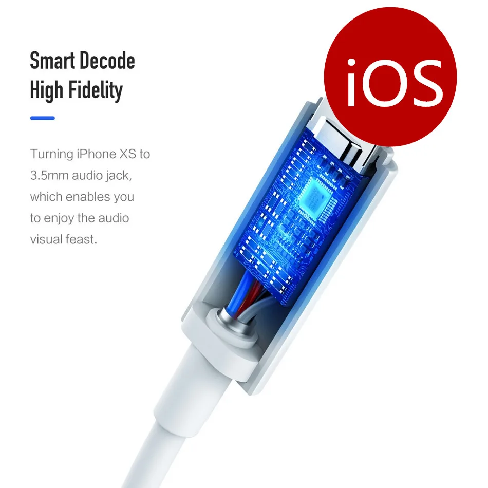Поддержка IOS 9 10/последние 12 13 для Lightning аудио конвертер наушников 3,5 мм разъем адаптер воспроизведения музыки для iPhone 5 6 7/8 X Xs Max