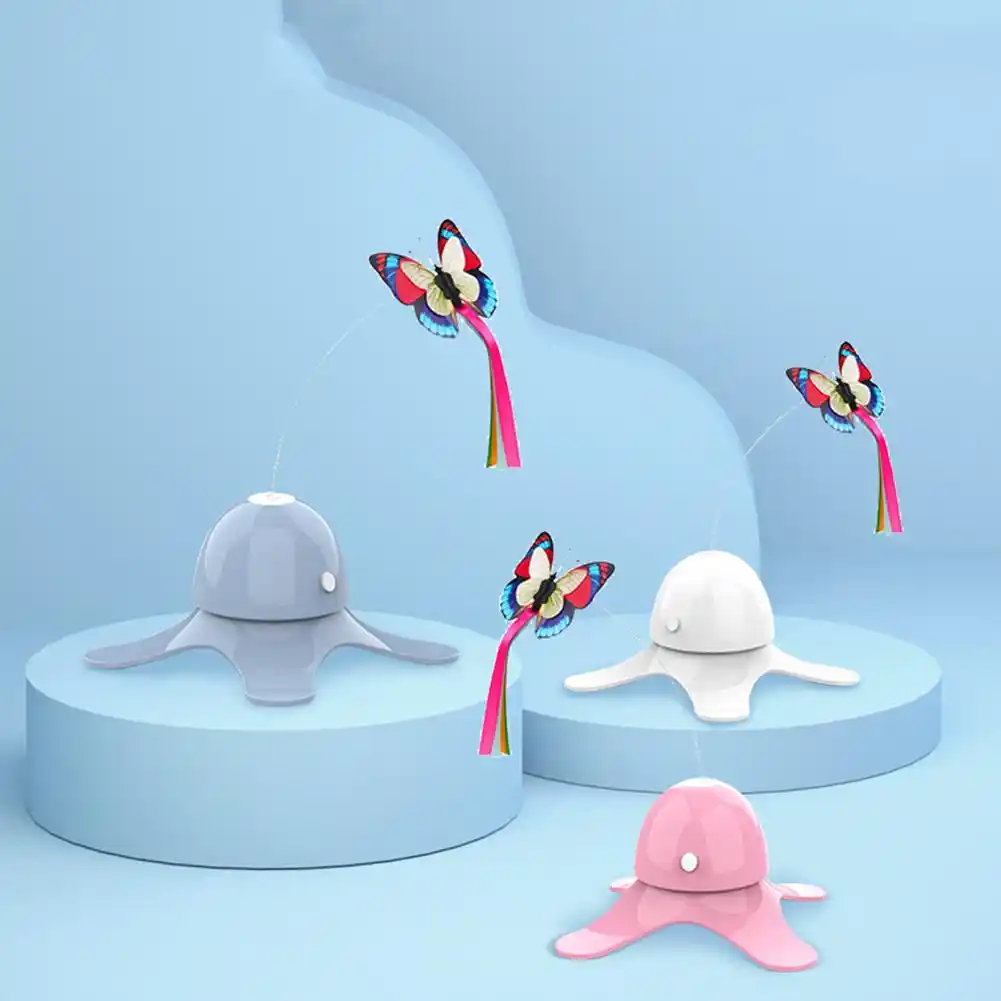 battery operated butterfly cat toy