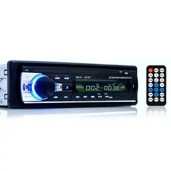 Bluetoothオートラジオ車ステレオラジオfm aux入力レシーバsd usb JSD-520 12 12vダッシュ 1 din車MP3 マルチメディアプレーヤー