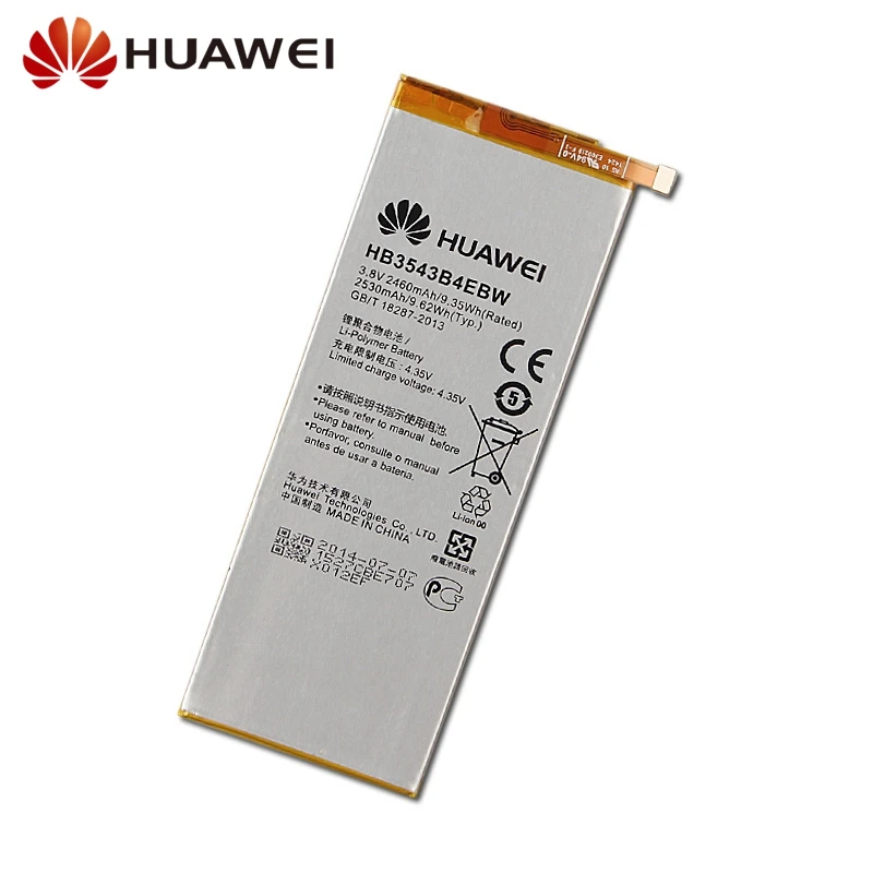 Оригинальная сменная батарея HB3543B4EBW для huawei Ascend P7 L07 L05 L11 L09 L10 L00 натуральная батарея телефона 3100 мАч
