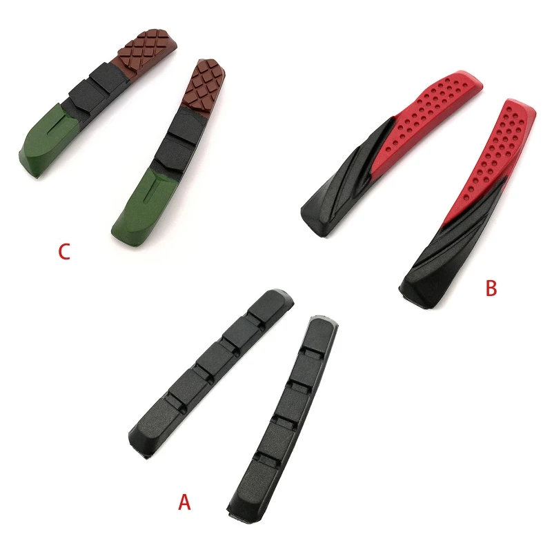 Mountain Bike Brake Pads V-shaped Braking Holder Shoes Block 1 Pair bicycle disc brake pads brake pads bike brake pads mountain bike brake insert