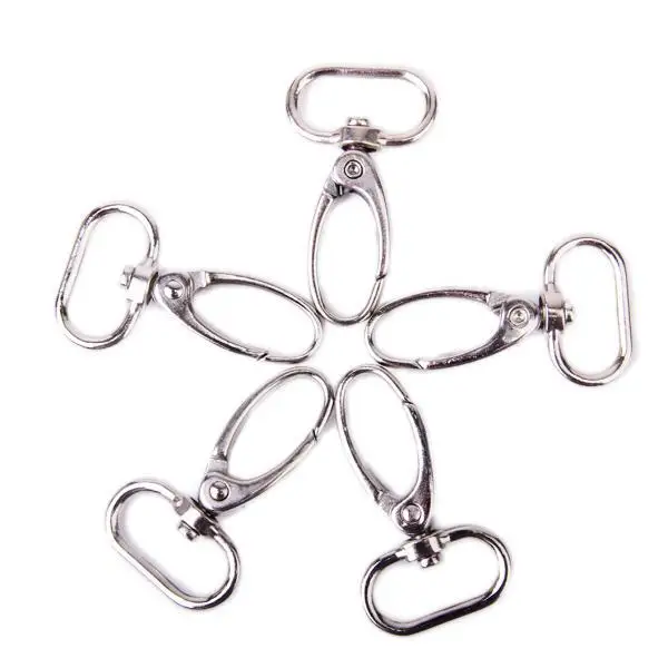15x Swivel Trigger Snap Hooks Key Ring Chain Dog Leashe Bag Craft silver color