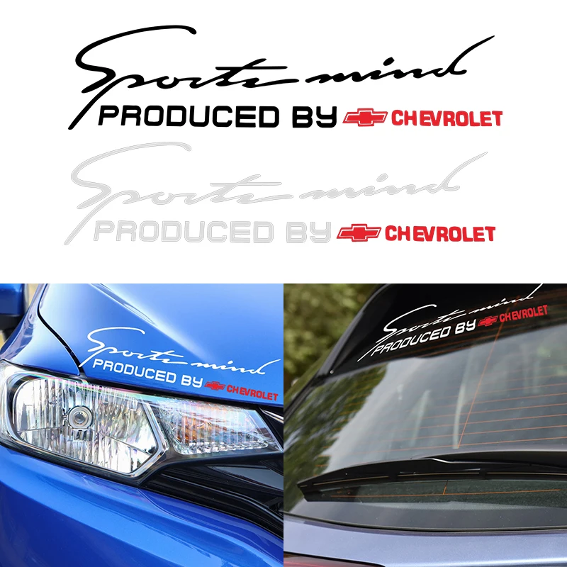 

1x Car Badge Light Eyebrow Sticker Car Logo Sport Design Decal for Chevrolets Cruze Captiva Lacetti Aveo Niva Trax Onix Styling