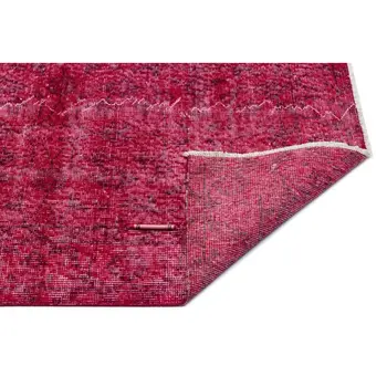 

Handmade Red Vintage Overdyed Turkish Area Rug 153x255 Cm-5'0''X8'4''