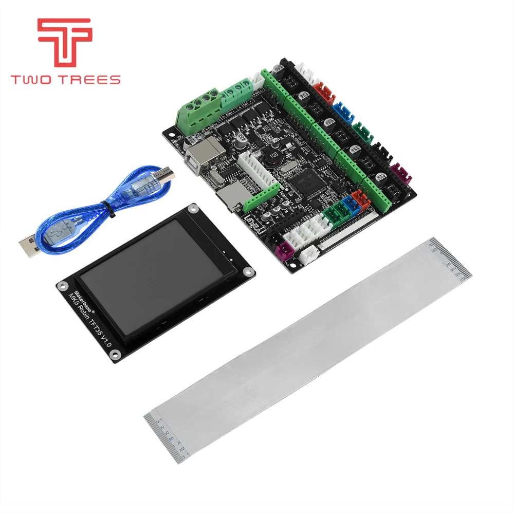 3D принтер STM32 MKS Робин нано плата V1.2 аппаратное обеспечение с открытым исходным кодом Marlin2.0 поддержка с 3,5 дюймовым сенсорным экраном sapphire pro bluer