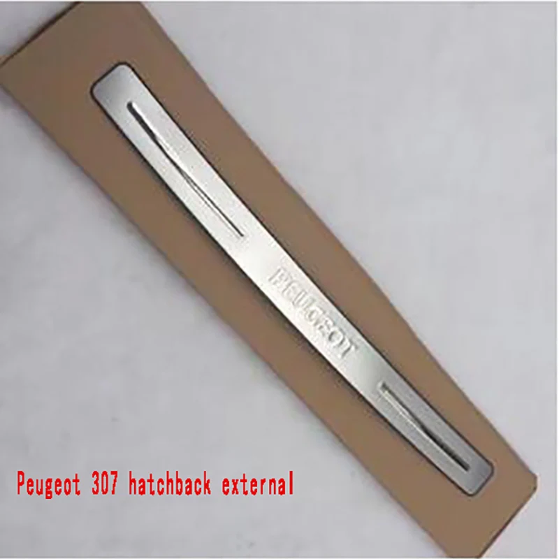 For Peugeot 307 Rear Guard Plate Special Rear Bar Threshold Decorative Stainless Steel - Mark 307 Tail Box Pedal