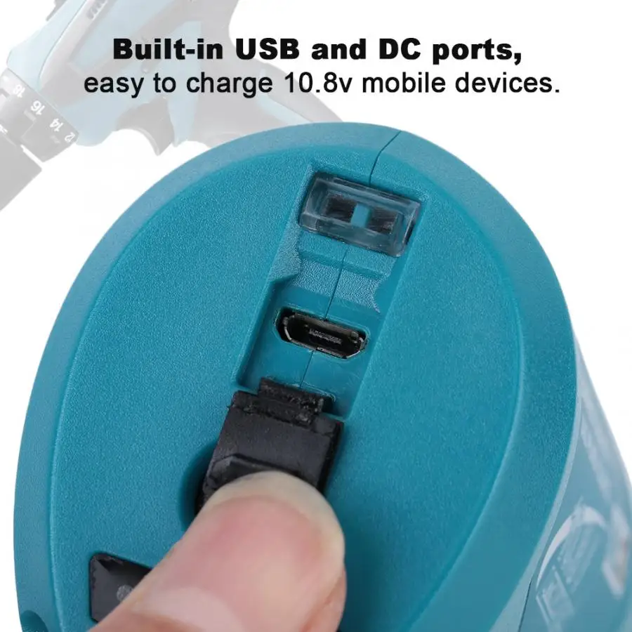 Сменный USB Блок питания для Makita 10,8 V 12V Компактное зарядное устройство