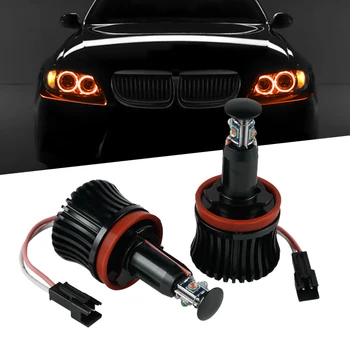 

H8 Angle Eyes LED Marker Light Bulb Error Free 6000K 20W Headlight For BMW E82 E87 E88 128i 135i 2008 2009 2010 2011 2012 2013