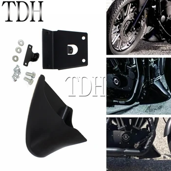 

Motorcycle Matte Black Front Spoiler Mudguard Chin Lower Fairing Cover for Harley Sportster XL 883 1200 Dyna Fat Bob 2004-2020