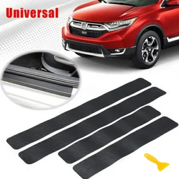 

3D Carbon Fiber Protect Car Door Sill Sticker Decals for Volkswagen VW Golf 4 6 7 GTI Tiguan Passat B5 B6 B7 CC Jetta MK5 Polo