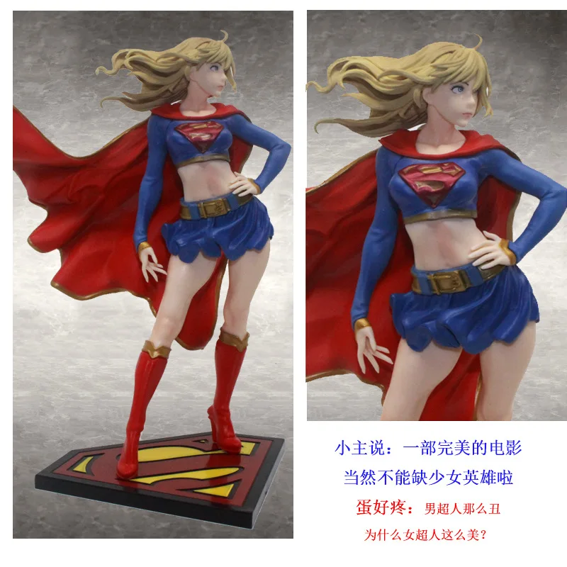 

New Voice Anime Pretty Girl Garage Kit Female Version of Superman DC Cartoon Supergirl Return Garage Kit Model