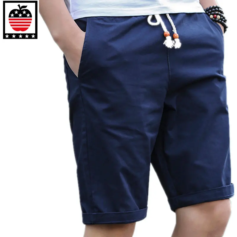 Aemepe-pantalones cortos transpirables para hombre, Shorts de algodón informales a la moda, para correr, de marca, novedad de verano
