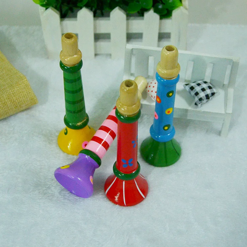Детский деревянный маленький динамик музыкальный инструмент игрушечный свисток образовательные игры Дерево раннее образование 1-2-3 года