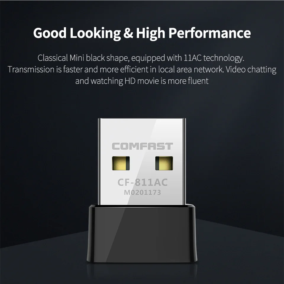 USB Wifi адаптер 650 Мбит/с беспроводная сетевая карта Ethernet Wifi приемник LAN AC двухдиапазонный 2,4+ 5 ГГц для ПК Wi-Fi ключ