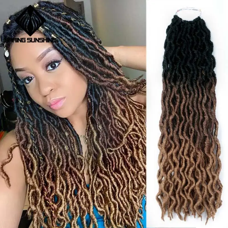 Женская плетеная косичка из искусственного Лока Nu Locs синтетическая оплетка для