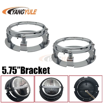 2pcs chrome DOT SAE E9 Emarked 5,7" дюймовые светодиодные фары для Triumph speed/уличная Тройная, Thunderbird, Rocket 3(2 шт - Цвет: 2pcs chrome