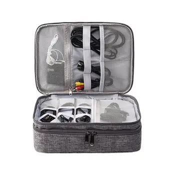 

Waterproof Travel Storage Bag Electronics USB Charger Case Data Cable Organizer