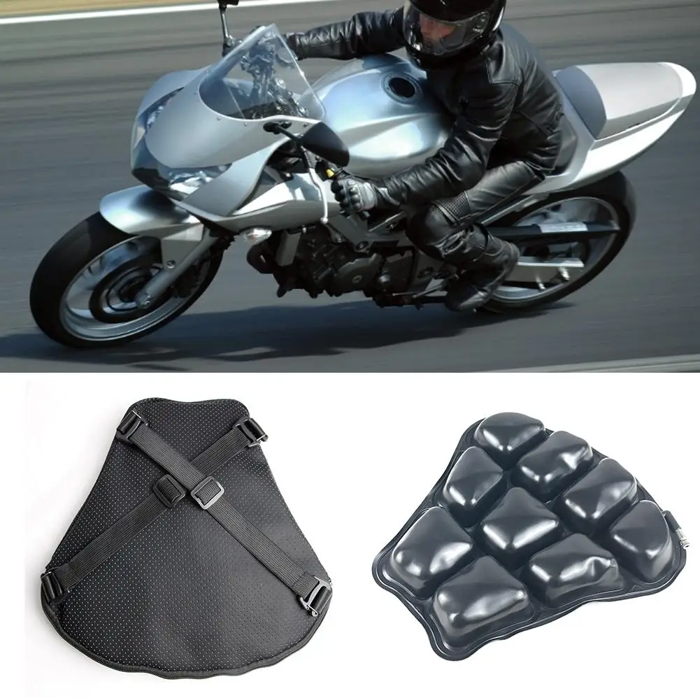 

Motorcycle Seat Cushion Airbag Inflatable Breathable Non-slip Shock Absorption Seat Comfortable And Safe