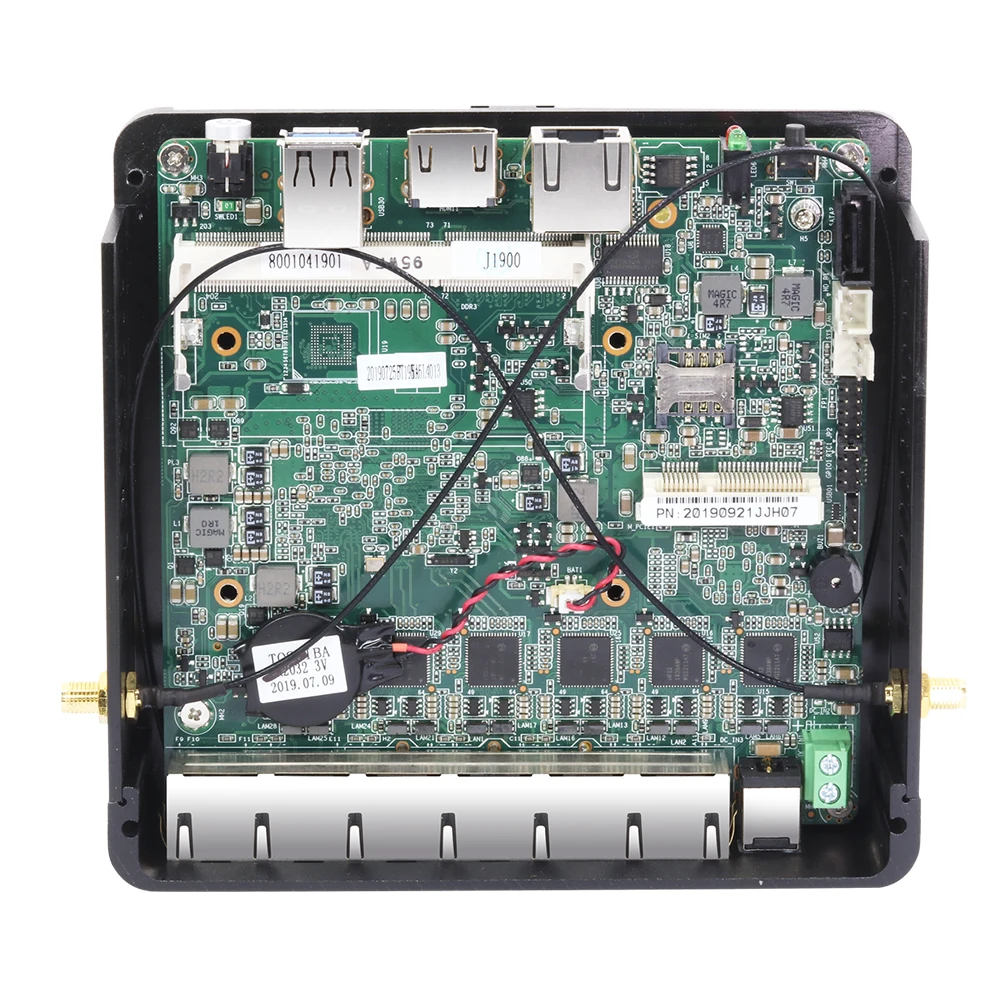 Сетевой экран мини ПК Intel Celeron J1900 6 LAN Intel 211AT Gigabit Ethernet RJ45 Консоль 2* USB HDMI WiFi Запуск Pfsense Windows Linux