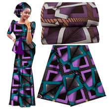 Последний Хлопок батик Анкара Африка принты ткань настоящий голландский воск тканевый швейный материал для праздничное платье tissu Africain pagne 6 ярдов