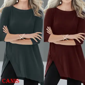 

Women's Sweater Crew Neck Long Sleeve Solid Color Casual Loose Pullover Jumper Blouse