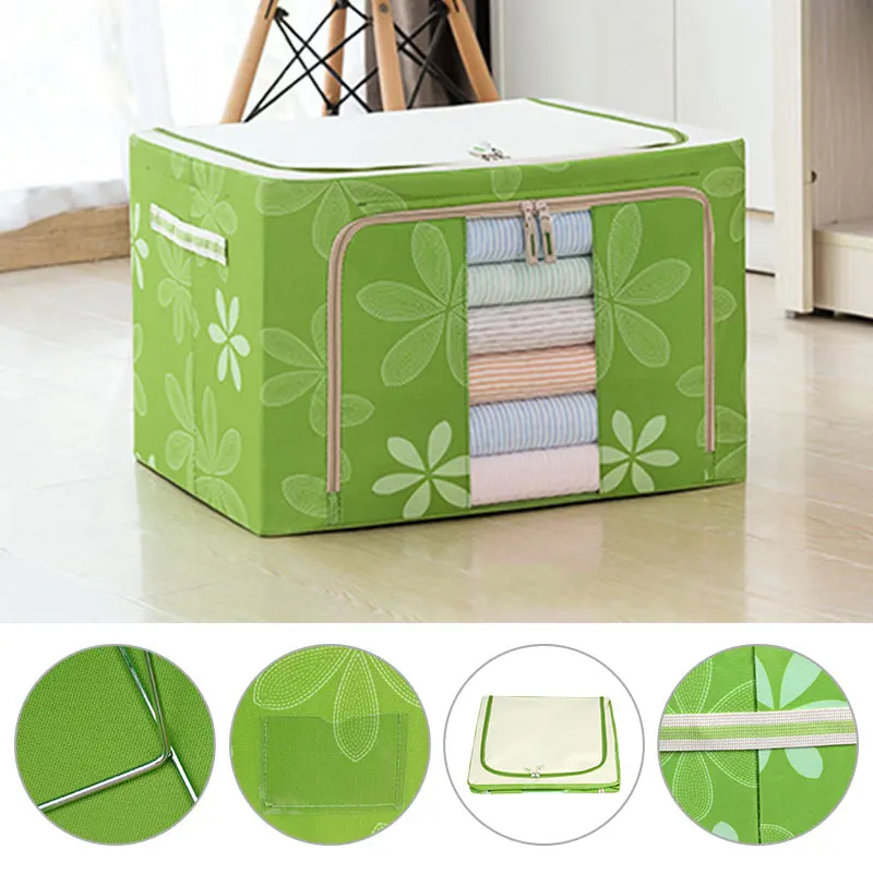 Basket Bag 11L Clothing Space Saver Sundries Storage Large Capacity Oxford Folding Desktop Household Receive Bedding Home
