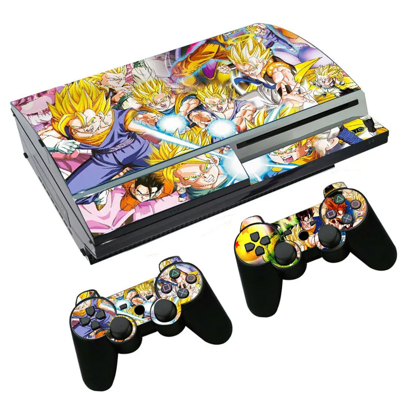 Dragon Ball наклейка для PS3 Fat playstation 3 консоль и контроллеры для PS3 Fat Skins Наклейка виниловая - Цвет: QPTM0085