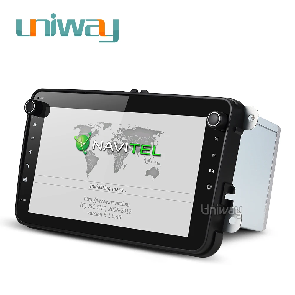 Uniway 8 &quot2 din android 1 автомобильный dvd для vw passat b6 b7 golf 5 6 tiguan polo octavia rapid fabia