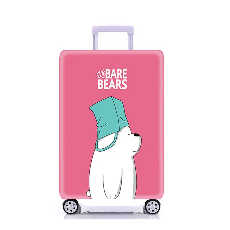 15 Cartoon Dog Thicken Trolley Luggage Protective Cover Animal Pattern 18-32inch Travel Baggage Elastic Suitcase Case Covers - Цвет: 15