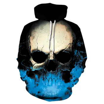 

Skull headr Men Hoodies Sweatshirts 3D Printed Funny Hip HOP Hoodies Novelty Streetwear Hooded Autumn Jackets Tracksuits