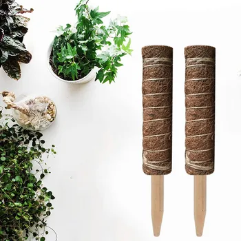 

1PC Coir Moss Totem Pole Coir Moss Stick For Creepers Plant Support Extension Climbing Indoor Garden Plants 50/60CM