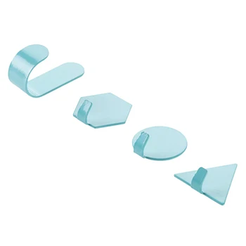 

4Pcs/Set Iron Geometry Wall Hooks Kitchen Adhesive Hooks Coats Hat Hook Wall Mounted Key Hanger Bathroom Clothes Towel Holder Ho