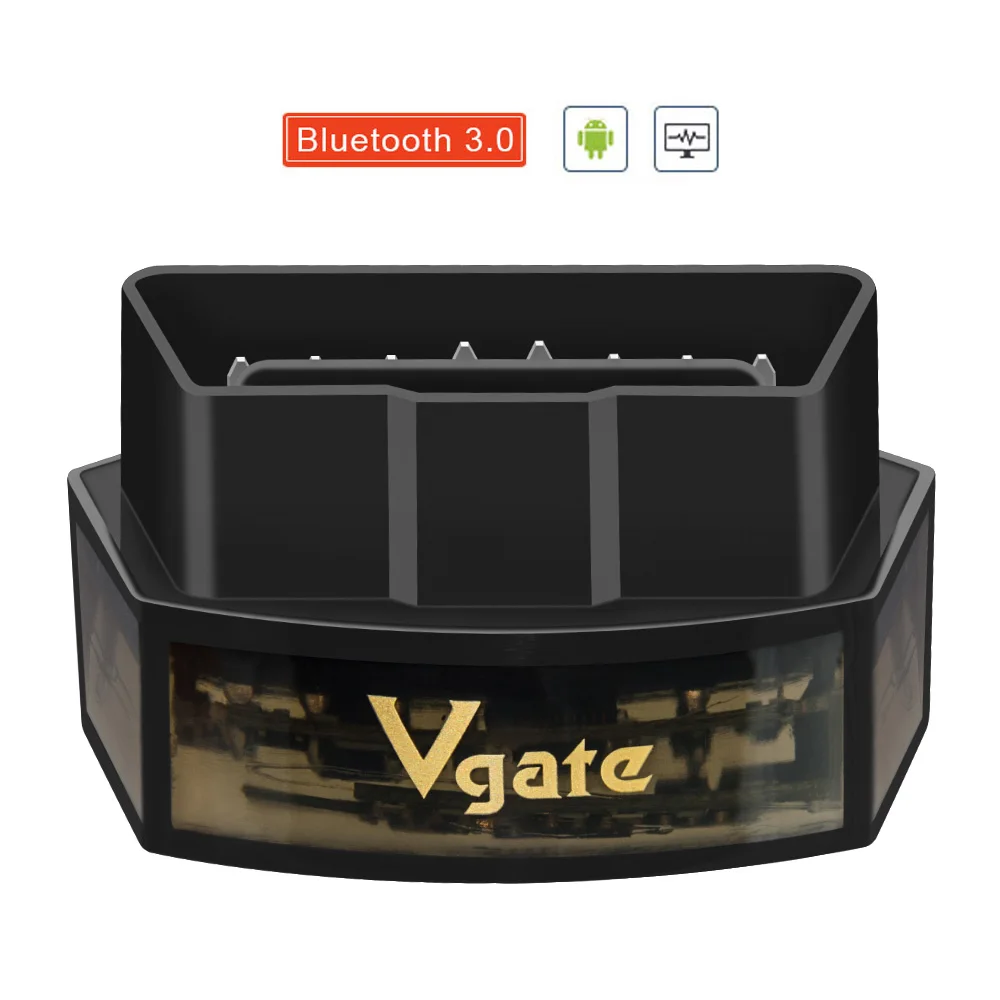Vgate iCar Bluetooth 3,0 ELM327 v2.1 OBD2 сканер кода автомобиля OBDII протоколы Поддержка Android/Windows Система obd2 сканер - Цвет: iCar PRO-BT3.0