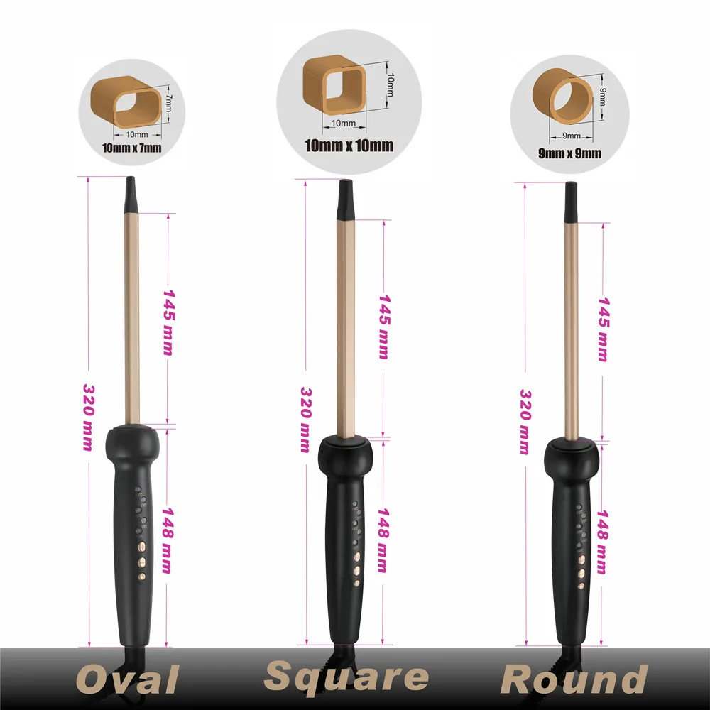 Hair Curler Hair Iron 9mm Super Slim MCH Tight Curls Chopstick Wand Ringlet Afro Hair Curler Curling Iron