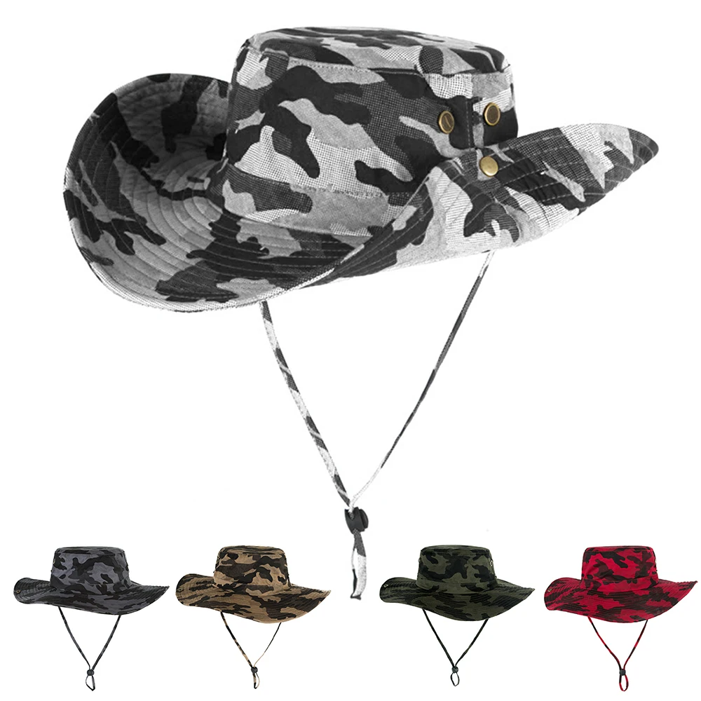 Походные кепки для рыбалки Boonie шляпа с широкими полями дышащая Охота Панама для рыбалки Аксессуары для рыбалки