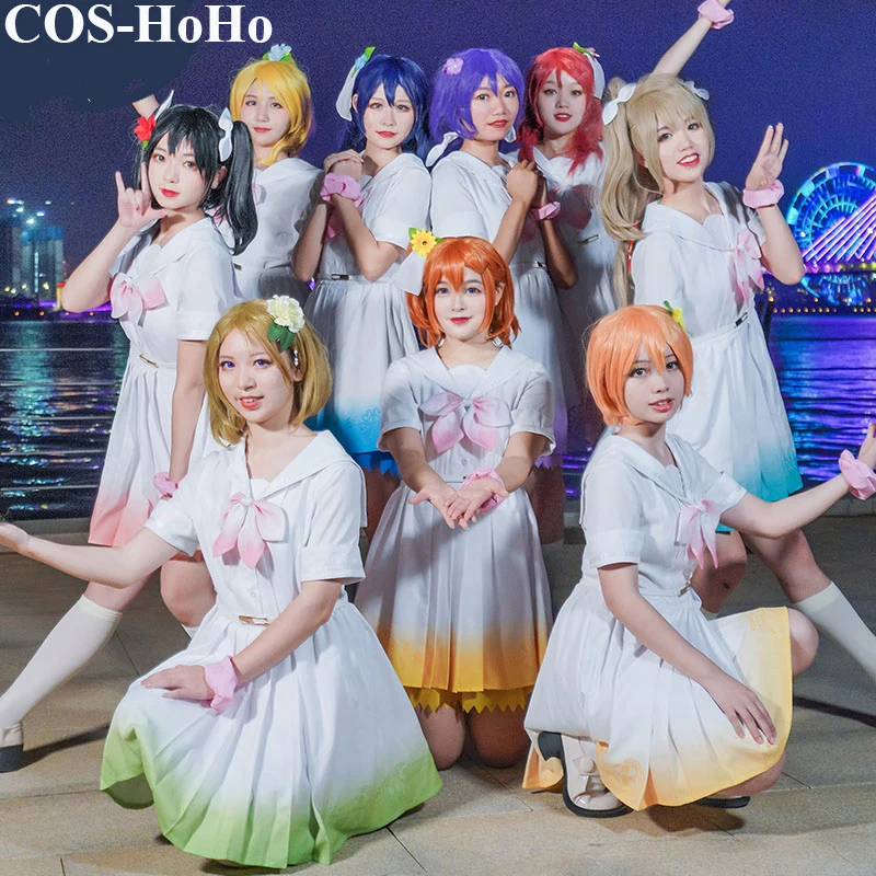 

COS-HoHo Anime Lovelive μ's 8th A song For You! You You! Rin Maki Umi All Members SJ Lolita Dress Uniform Cosplay Costume Women