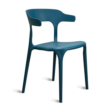 

Modern Simple Horn Chair Plastic Chair Back Chair Creative Dining Chair Leisure Home Armrest Office Coffee Hot