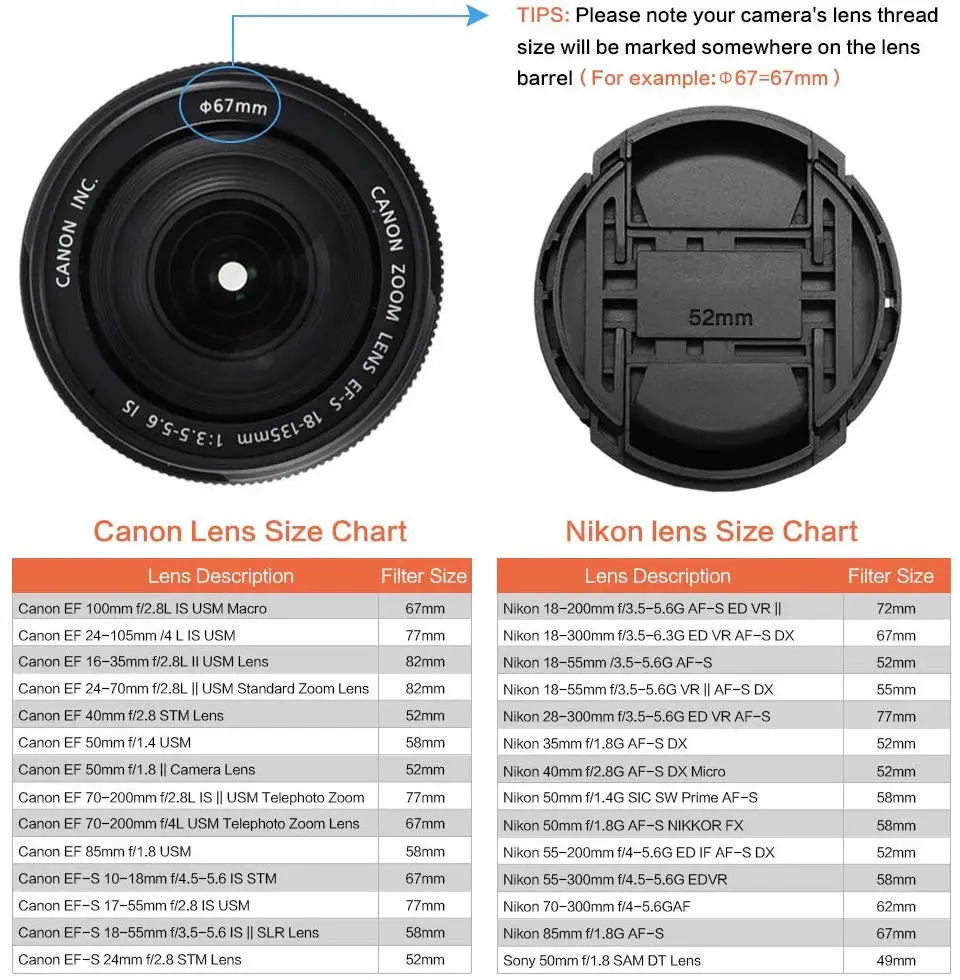 46 мм передняя крышка объектива Крышка защелкивающаяся для камеры Canon Nikon Pentax sony
